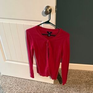 Fuchsia Cardigan Sweater